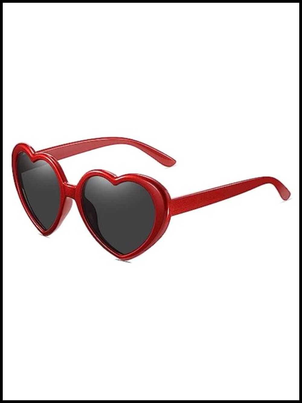 Polarized Heart Sunglasses Vintage Retro Oversized UV400 Protection